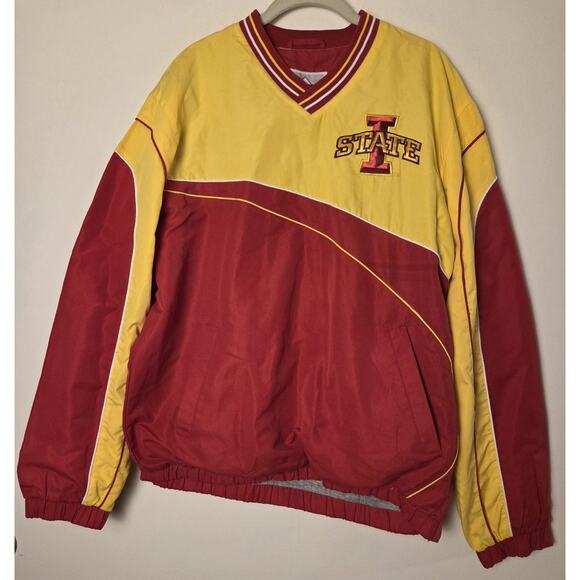 58 Sports Other - Iowa State Cyclones NCAA Authentic V-Neck Pullover Windbreaker Jacket XXL
